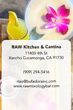 RAW Kitchen & Cantina (Able to provide licensed bartenders upon request)